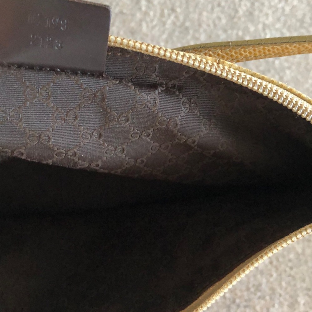 90s snakeskin Gucci clutch serial number 071982123 - Picture 6 of 6